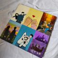 8x10 canvas painting.. handmade painting.. couple painting. 