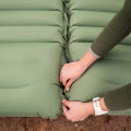TPU New 10cm Inflatable Cushion with Pillow Hand Pressure Foot Inflatable Cushion Outdoor Tent Camping Inflatable Bed Camping Da. 