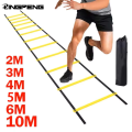 Sports Agility Ladder Football Adjustable Nylon Strap Jumping Ladder Speed Fitness Body Coordination Warm-Up Training Tool.