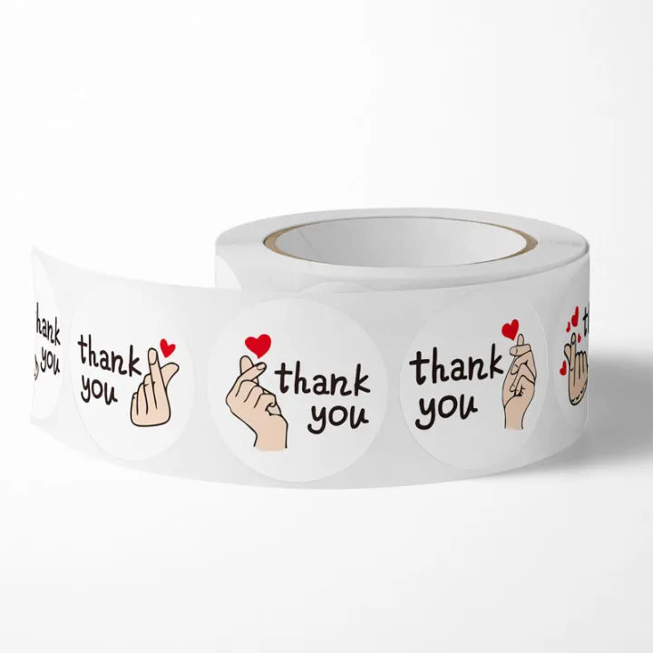 500pcs/roll%201%20Inch%20Red%20Heart%20Thank%20You%20Sticker%EF%BC%8CHeart%20Stickers,%20Flower%20Stickers,%20Envelope%20Sealers,%20Thank%20You%20for%20Your%20Stickers%20-%20Image%204