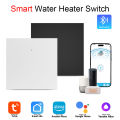 WiFi Smart Water Heater Button Wall Switch, Voice Control, Remote Operation, Timer Function, Family Sharing, Ultra-thin Size. 