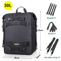 Rhinowalk Motorcycle Side Bag Waterproof Rear Seat Bag 10L 20L 30L Multi-Function Backpack Bumper Modification Luggage Pack. 