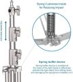 Alumium tripod light stand stainless steel light stand silver. 