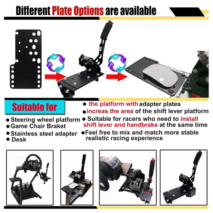 USB%20Handbrake%20Drift%20Adapter%20Board%20Mount%20Bracket%20Plate%20For%20SIM%20Racing%20Game%20%20G25/27/29%20T500%20Windows%2014%20Bit%20PC%20(ONLY%20Plate)%20-%20Image%205