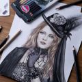 Master art master art wood color pencil long stick 12 colors (Grey-black tone) Grey scale Msta Coloured pendls 12C greyscale set. 