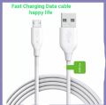 Infinix high speed USB Data Cable White imported high Quality Fast Charging Cable. 