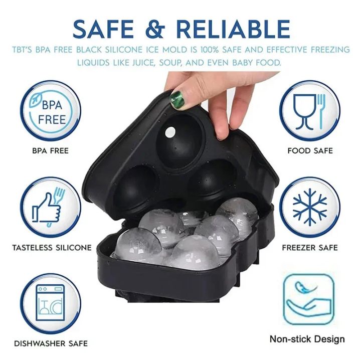 Wholesale%20%20%20Ice%20Cube%20Silicone%20Ice%20Cube%20Tray%20Big%20Ice%20Cube%20Mold%20Reusable%20Ice%20Mold%20Ball%20for%20Whiskey%20Ice%20Mould%204/6/8%20Grid%20Ice%20Ball%20-%20Image%203