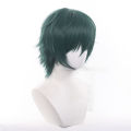 Anime Jujutsu Kaisen Maki Zenin Cosplay Wig Short Green Hair Glasses Shimetsu Kaiyuu Halloween Party.
