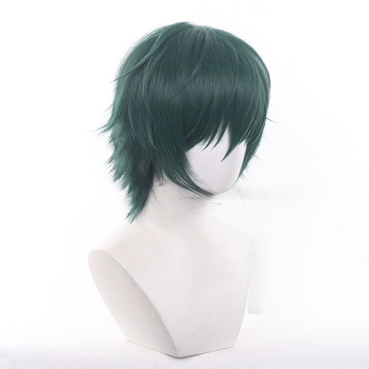 Anime%20Jujutsu%20Kaisen%20Maki%20Zenin%20Cosplay%20Wig%20Short%20Green%20Hair%20Glasses%20Shimetsu%20Kaiyuu%20Halloween%20Party%20-%20Image%203