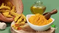 Dhathri Kasthuri Manjal Powder for Radiant Skin | Wild Turmeric Powder for Face | Reduces Acne, Dark Circles, Dark Spots and Marks | Kasturi Haldi Powder for Face and Body | Bottle. 
