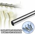 Premium Stainless Steel Curtain Pipe Rod with 2 Curtain Brackets Free  - High Quality Home Decor Solution. 