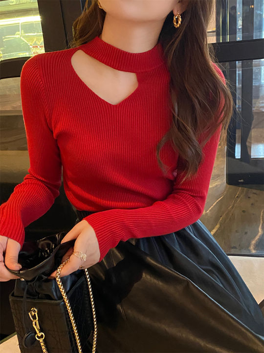 Basic Hollow Out Women Sweaters Autumn Winter Tops Slim Jumper Soft Warm Pull Women Pullover Knitted Sweater 2026