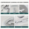 1 Set Flexible Wall-Mounted Toilet Brush with Holder - No Dead Corners, Easy Bathroom Cleaning, Hotel-Grade Quality. 