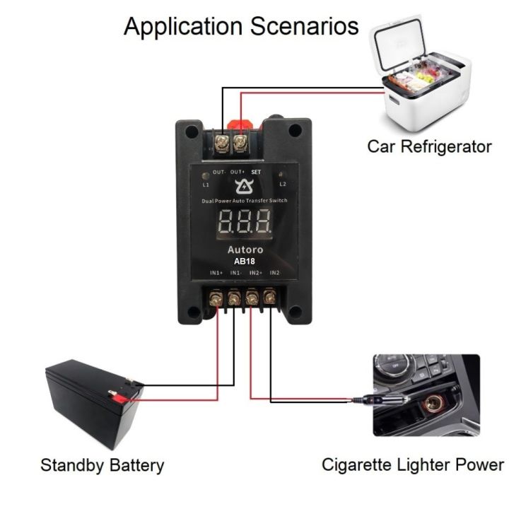 Autoro%20AB18%20Automatic%20Transfer%20Switch%20ATS%20DC%2012V-60V%2018A%20Dual%20Power%20Switch%20with%20Digital%20Display%20-%20Uninterrupted%20Power%20Supply%20UPS%20-%20Image%205