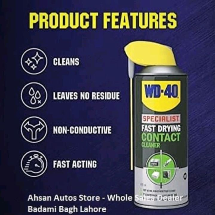 w d 40 contact cleaner spray made in Uk 400ml