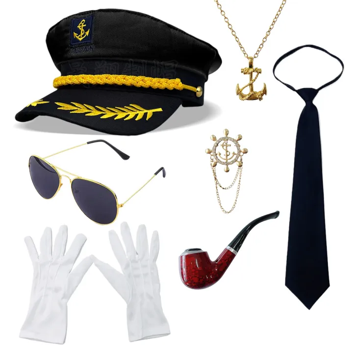 Festival%20Party%20Cosplay%20Navy%20Captain%20Dress%20Up%20Costume%20Accessories%20Sailor%20Role%20Playing%20Hat%20Set%20-%20Image%206