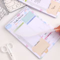 32sheets Cute Daily Planner Meal Planner Schedules Transparent PVC Hardcover Top Priorities Notepad Organizer Meal Plan Notebook. 