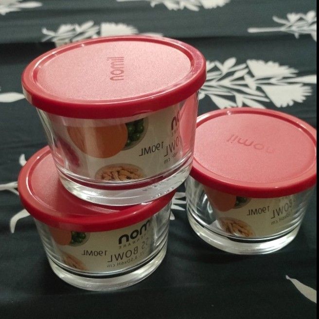 Raita Chatni Glass Bowl with Lid (190 Ml)