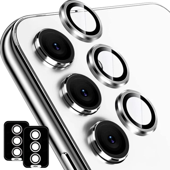 1set Camera Lens Ring Protectore for  S25 A36 A16 A55 A35 A15 S24 S23 Plus 5G FE Protective Tempered Glass Metal Case Cap