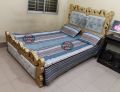 double King Size Bed Sheet Set with Pillow Cover Chador set 7.5×8.25 feet Full Cotton Fabric model B2.