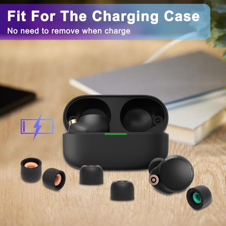 Memory%20Foam%20Ear%20Tips%20Replacement,%20Soft%20Comfort%20Earbuds%20Buds%20for%20%20WF-1000XM3%20WF-1000XM4,%20Anti-Slip%20Ear%20Piece%20Caps%20-%20Image%206