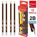 Maped Black Peps 2B Pencils 12 Pcs. 