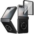 360 Rotating Ring Holder Magnetic Hinge Protection Phone Case for Samsung Galaxy Z Flip 7 6 5 4 3 Flip7 with Tempered Film Cover. 
