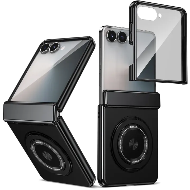 360%20Rotating%20Ring%20Holder%20Magnetic%20Hinge%20Protection%20Phone%20Case%20for%20Samsung%20Galaxy%20Z%20Flip%207%206%205%204%203%20Flip7%20with%20Tempered%20Film%20Cover%20-%20Image%207