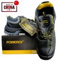 PowerEX Super Safety Shoes with Steel toe and steel mid sloe for Construction work, Industrial work, Garments work and Motor cycle raiding.. 