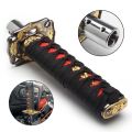 100/150/200mm JDM Katana Shift Knob Samurai Sword Gear Shifter Knob with 4 Adapters Universal Fits Most Manual & Automatic Car. 