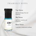 CR7 BLUE Attar | Luxury Unisex Scent | 24+ Hours Lasting | Alcohol Free | 3ml (Pack of 1).