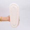 Waterproof Eva Furry Mules Slippers Women 2025 Winter Metal Buckle Warm Plush Slippers Soft Thick Bottom Non Slip Indoor Slides.