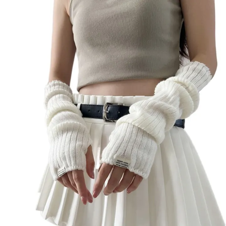 Fingerless%20Long%20Wrist%20Gloves%20Arm%20Warmers%20False%20Sleeves%20Knitted%20Gloves%20Finger%20Sleeves%20Cover%20Black%20White%20Half%20Finger%20Gloves%20-%20Image%207