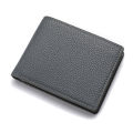 2025 New Wallet Men Short Dollar Clip Zipper Simple Soft Leather Lightweight. 
