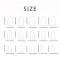 24Pcs/Set Simple Wine Red Fake Nails Mid-length Almond Press on Nails Art Wearable Round Head Oval Full Cover False Nail Tips. 