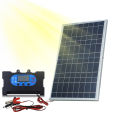 20W 18V Outdoor Solar Panel Charger Flexible Solar Panel Kit with100A controller For Travel Camping Phone Car Battery Generator.