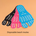 Non-slip Seaside Beach Shoes Equipped with Anti-skid Shoes Beach Socks Pad Feet Sticker Insoles Flexible Beach Feet. 