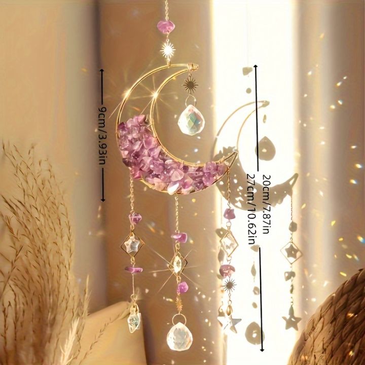 1/4pcs%20Moon%20Shaped%20Crystal%20Sun%20Catcher,%20Car%20Pendant,%20Magic%20Rainbow%20Hanging%20Wall%20Decoration,%20Fantasy%20Crystal%20Pendant,%20Rainbow%20-%20Image%206