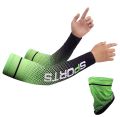 2023 new ice silk sleeve sunscreen cuff uv sun protection arm sleeve anti slip men women. 
