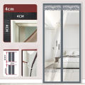 Magnetic Thermal Insulated Door Curtain Waterproof EVA Door Cover Self-Closing Windproof Door Transparent Kitchen Wind Household.