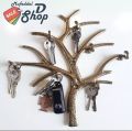 Key Holder Tree Design Wall Hanger for Keys and Key Chains, 7 Hooks, Decorative Home Wall Rack, Durable High Manganese Alloy Steel, Easy to Mount. 