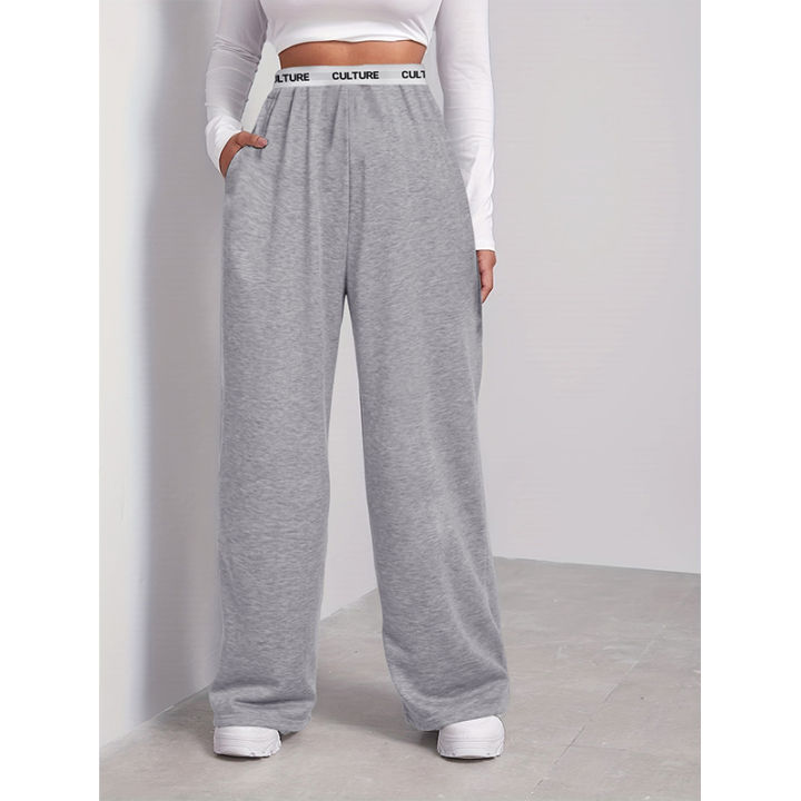 Women's%20Fashion%20Pants%20High%20Waist%20Webbing%20Loose%20Women's%20Wide%20Leg%20Pants%20Solid%20Colour%20Casual%20Female%20Pants%20Autumn%20Daily%20Wear%20-%20Image%204