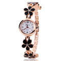 Fashion Small Watches Women 2023 Luxury Rhinestone Flower Bracelet Stainless Steel Watchband Dress Female Clock relogio feminino. 