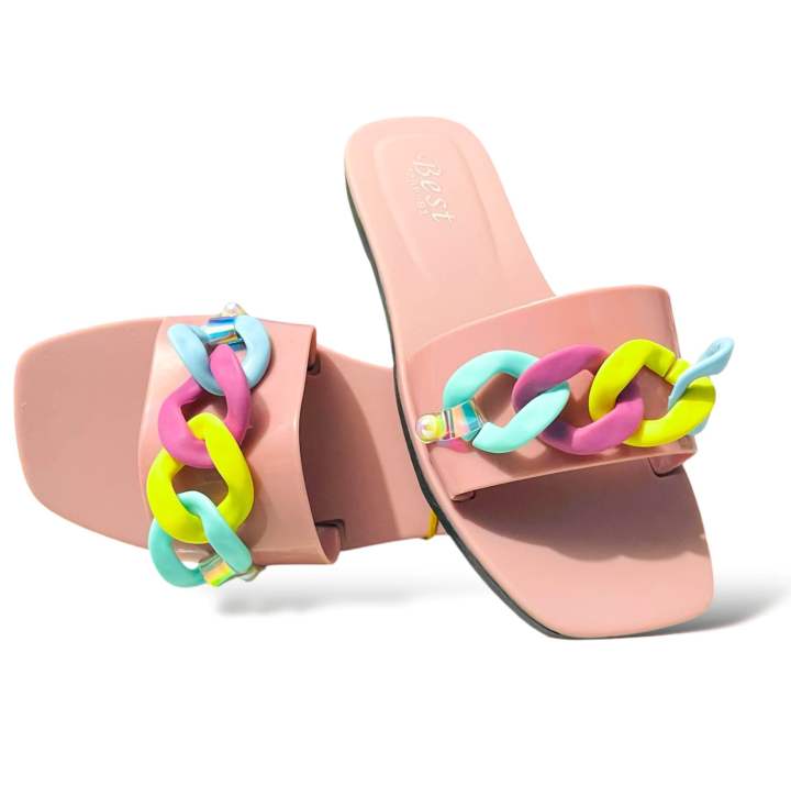 Slipper Slipper for Girls ANANDA Chain Design Slipper High Quality Girls Slipper Girls sandal Girls Shoes New premium sandal for Women