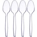 4 Packs Of 100PCS Transparent Plastic Spoons For Desserts And Appetizers. 