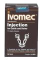 ‎Ivomec Injection (Ivermectin) 1% Sterile Solution – 50 mL | For Cattle & Swine | Anti-Parasitic Veterinary Medicine. 