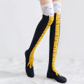 Women Thigh High Stockings Chicken Feet Print Long Socks Over Knee Socks Funny Novelty Socks Cartoon Animal Paws Stockings. 