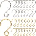 1 Box 300pcs S Shaped Hooks Stainless Steel Small S Shape Hooks Tiny Small Golden Silver Metal s Hangers Ornaments Hook. 
