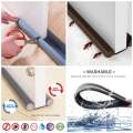 2pcs Dedicated Door Bottom Sealing Strip Under Door Draft Stopper Wind Noise Acustic Foam Blocker Insects Door Stopper Holder 2 Sets. 