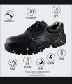 Wolver Men's Leather Safety Shoe Non-Slip for Industrial Work Boot Waterproof Steel Toe Footwear Indestructible Construction Slip Resistant Shoes (Black).
